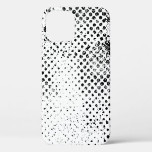 Abstract black and white vintage background. Monoc iPhone 12 Case