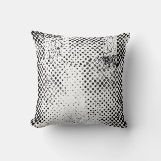 Abstract black and white vintage background. Monoc Cushion