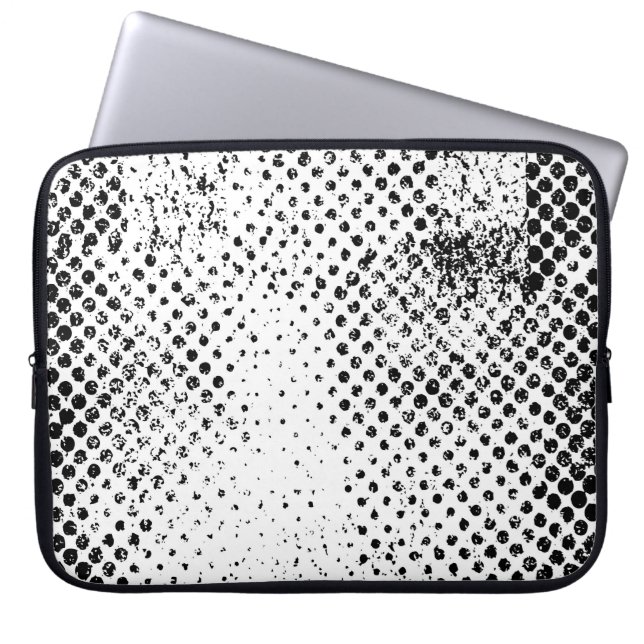 Abstract black and white vintage background. Monoc Laptop Sleeve (Front)