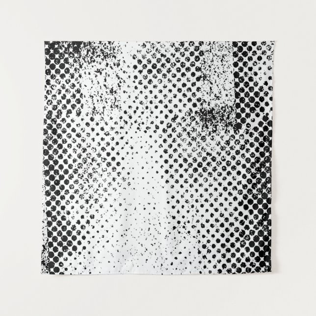 Abstract black and white vintage background. Monoc Tapestry (Front)