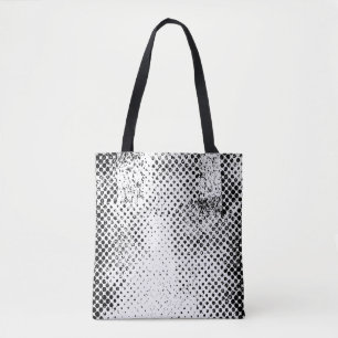Abstract black and white vintage background. Monoc Tote Bag