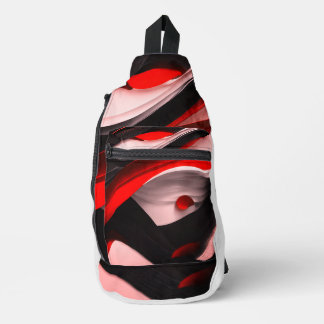 Abstract Black Design Collection Bold and Stylis - Sling Bag