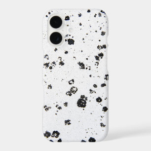 Abstract Black Flecks on Grungy White