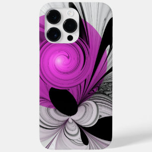 Abstract Black Grey With Magenta Fractal Art Case-Mate iPhone 14 Pro Max Case