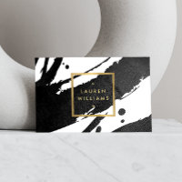 Abstract Black Ink Brushstrokes