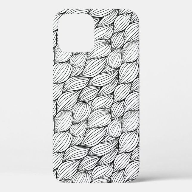 Abstract Black Lines Case-Mate iPhone Case (Back)