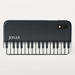 Abstract Black Piano iPhone XR Case