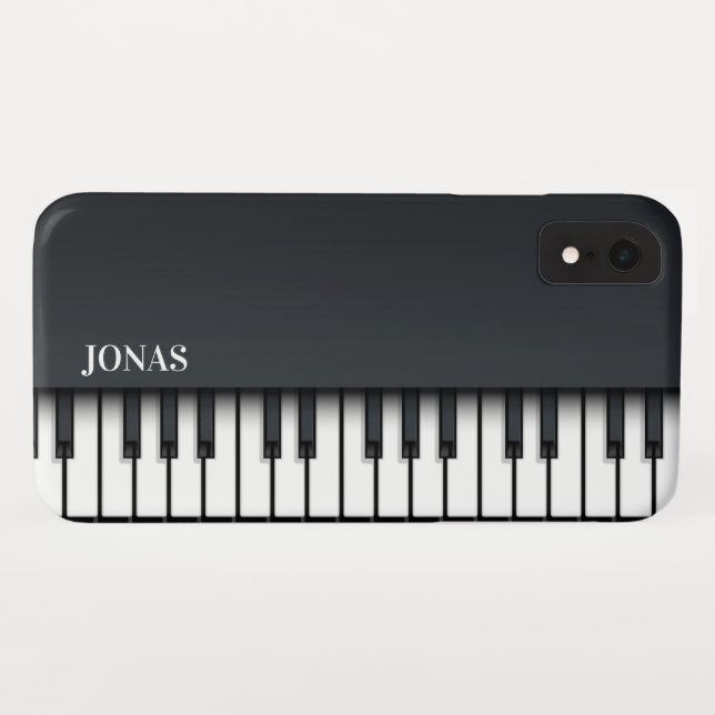 Abstract Black Piano Case-Mate iPhone Case (Back (Horizontal))