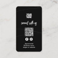 Abstract Black | Social Media QR Code
