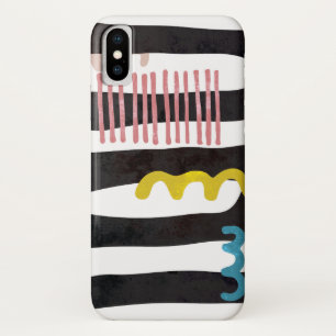 Abstract black stripes Case-Mate iPhone X Case