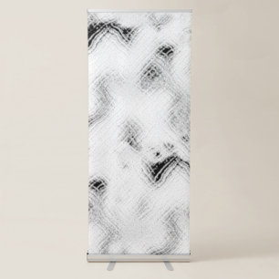 Abstract Black & White Banner   Modern Art Display