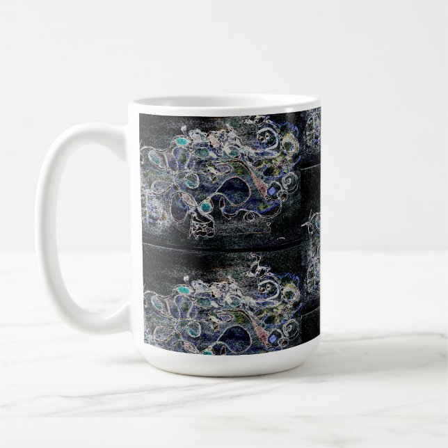 Abstract Black & White Mug (Left)