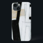 Abstract Black & White Painting iPhone 13 Case<br><div class="desc">Norman Wyatt created this subtle black and white abstract painting. The white of the piece makes the black stand out more than normal,  and the thick lines give the work a hectic feeling. Purchase one now!</div>