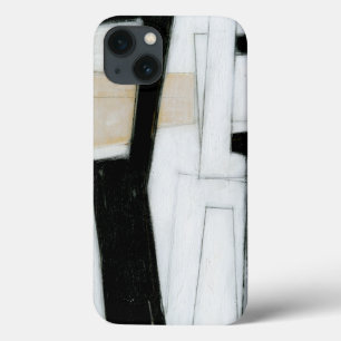 Abstract Black & White Painting iPhone 13 Case