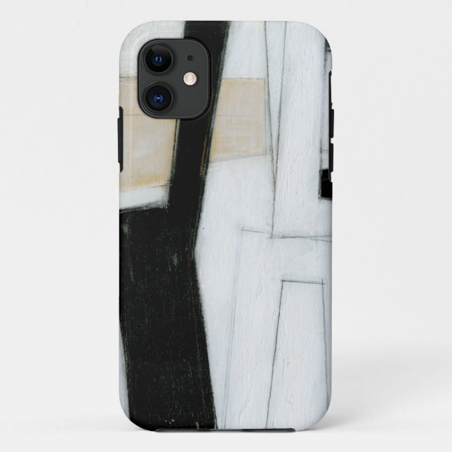 Abstract Black & White Painting Case-Mate iPhone Case (Back)