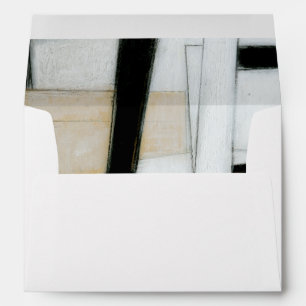Abstract Black & White Painting Envelopes