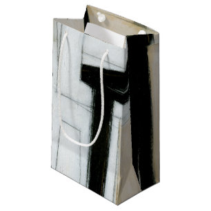 Abstract Black & White Painting Small Gift Bag