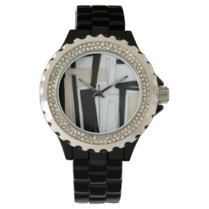 Abstract Black & White Painting Watch