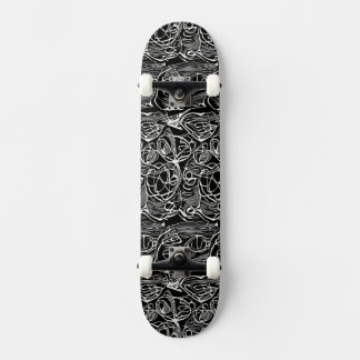 Abstract Black & White Skateboard