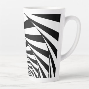 Abstract Black & White Swirl Spiral  Mug