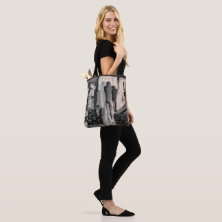 Abstract Black & White Tote Bag