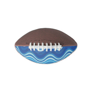 Abstract bleu wavy lines patterns american football