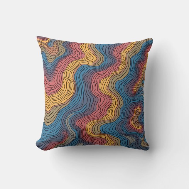 Abstract Bliss: Modern Art Patterned Cushions (Front)