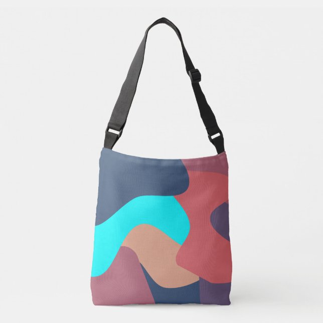 Abstract Blobs  Crossbody Bag (Front)