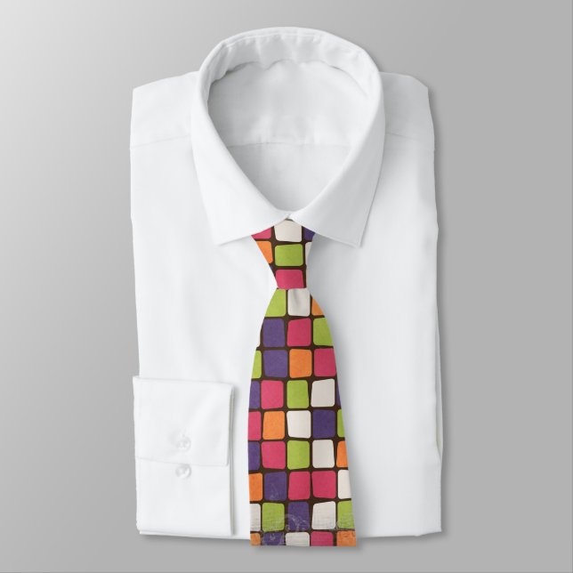 abstract block pattern tie (Tied)