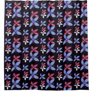 Abstract Blooms Shower Curtain