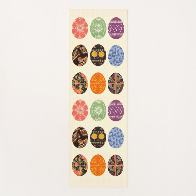 abstract blots print yoga mat (Front)