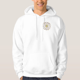 abstract blu flower  hoodie