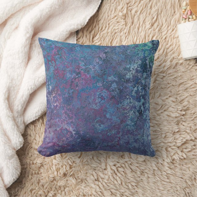 Abstract Blue and purple colourful design Cushion (Blanket)