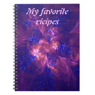 Abstract Blue And Purple Notebook