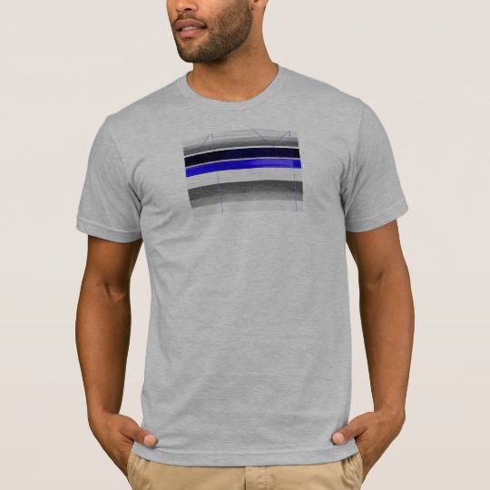 Abstract Blue and Purple T-Shirt