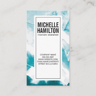 Abstract Blue Background   Artistic Business Card