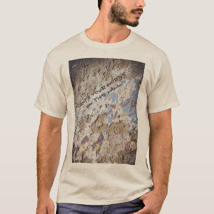 Abstract blue & beige (cracked wall)  T-Shirt