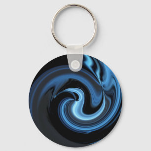 Abstract Blue Bird *personalise* Key Ring