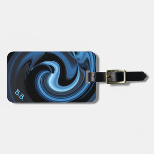 Abstract Blue Bird *personalise* Luggage Tag