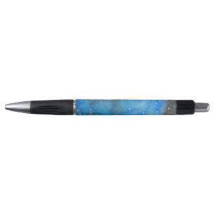 Abstract Blue Black Watercolor Fine Art