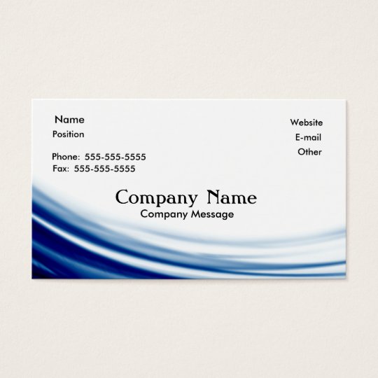 Abstract Blue Business Card
