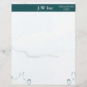 abstract blue Business Letterheads Custom Letterhead