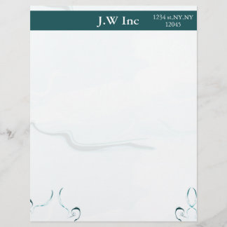 abstract blue Business Letterheads Custom Letterhead