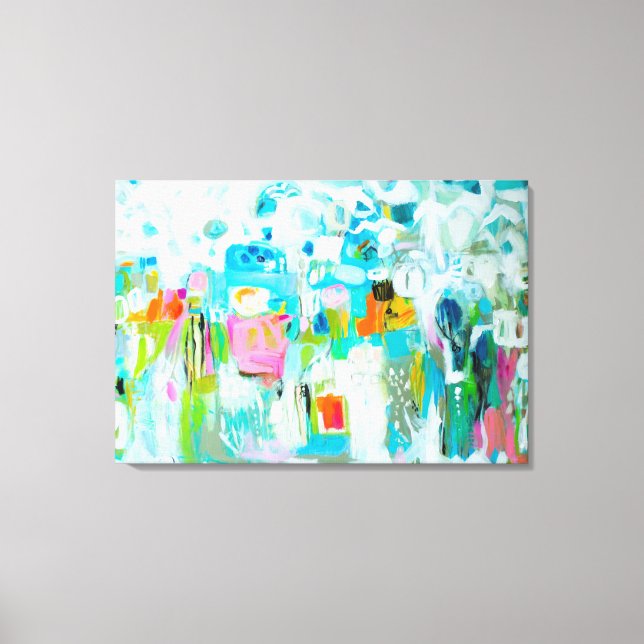 Abstract Blue Canvas Print (Front)