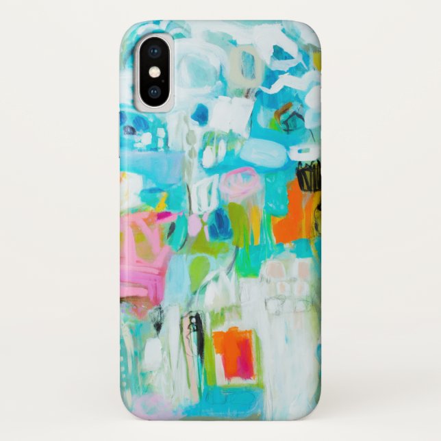 Abstract Blue Case-Mate iPhone Case (Back)