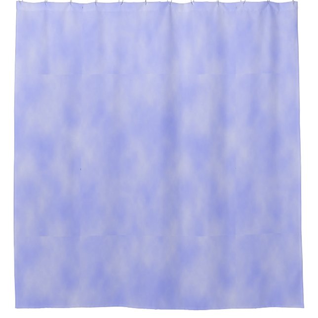 Abstract Blue Clouds Shower Curtain (Front)