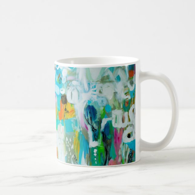 Abstract Blue Coffee Mug (Right)