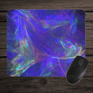 Abstract Blue Colourful Mists Mouse Mat