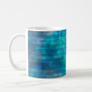 Abstract blue creative background coffee mug