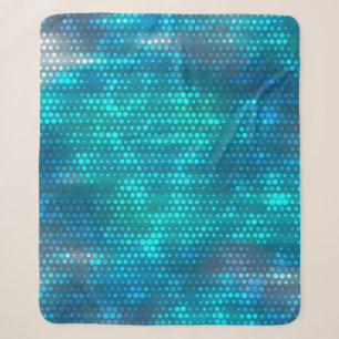 Abstract blue creative background sherpa blanket